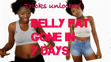 How I Lost Belly Fat In 7 Days Lose Tummy Fat [no Exercise Needed] Youtube