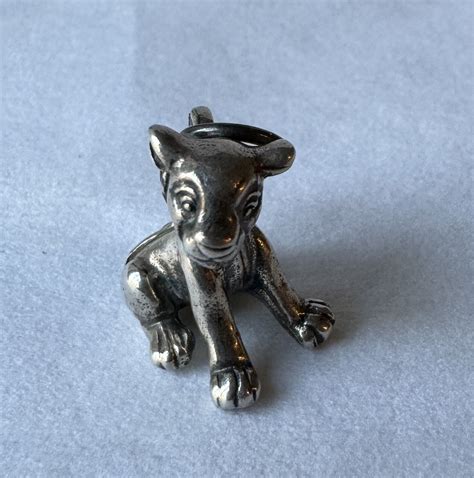 Sterling Silver Disney Simba Lion King Charm Pend Gem