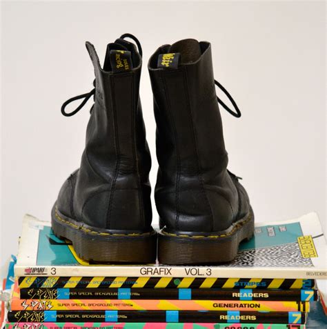 Amazing 90s Black Dr Martens Boots Size Women 7 1 2 8