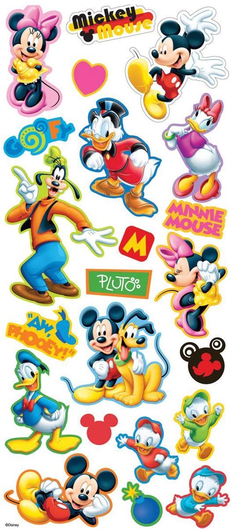 Disney Dimensional Stickers Mickey And Friends Disney Sticker Mickey