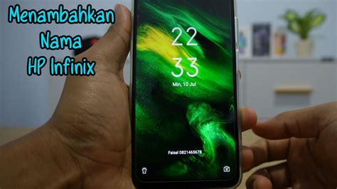 Cara Membuat Nama Di Hp Infinix Hot Hot Play Hot S Note