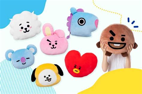 Bts 防弾少年団 Bt21公式グッズ Lineフレンズフェイスクッション Tata テヒョン キムテヒョン テテ V 割引