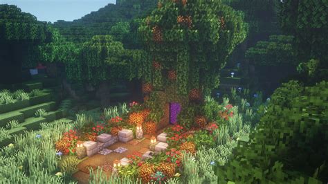 Overgrown Netherportal Tree Design Minecraft Map