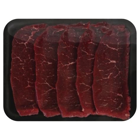 Beef Choice Round Sirloin Tip Steak Thin Sliced About Steaks Per