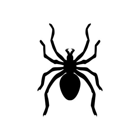 Spider silhouette vector design 15937873 Vector Art at Vecteezy