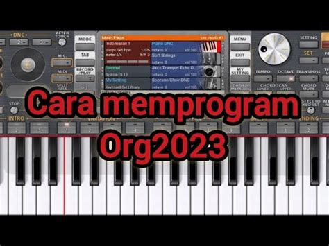 Cara Memprogram Org 2023 YouTube