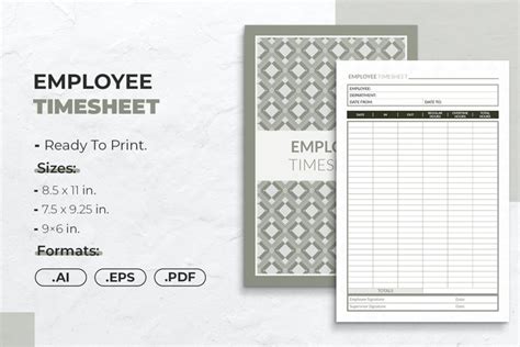 Employee Timesheet | Printable Template