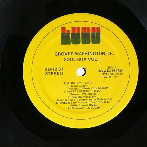 Yahoo オークション 米 GROVER WASHINGTON JR SOUL BOX VOL 1 KUDU