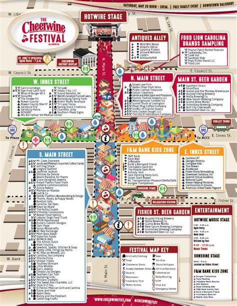 Cheerwine Festival 2023 > Maps