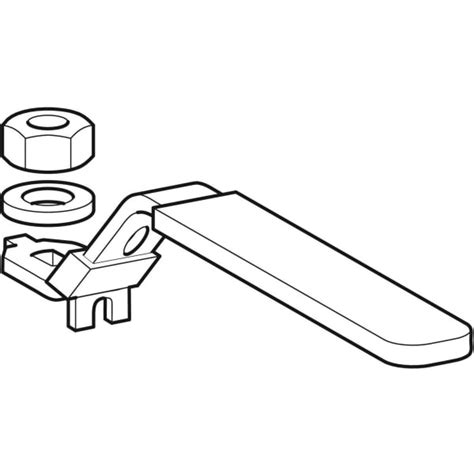 Actuator Lever Set Lockable For Geberit Mapress Ball Valve Flanged