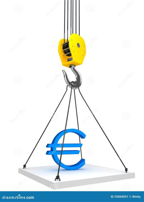 Industrial Hook Hanging On A Chain Stock Illustration Illustration Of