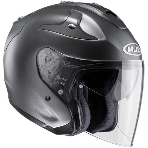 Casque Moto Jet Fg Jet Casques Hjc Titanuim Mat Motoshopping