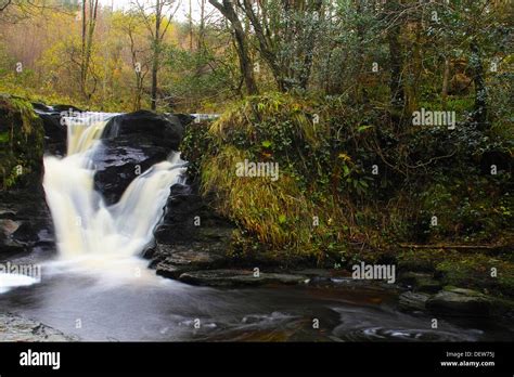 Glenbarrow waterfall slieve bloom mountains hi-res stock photography ...