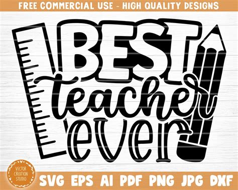 Mejor Maestro De La Historia Svg Cut File Teacher Svg Bundle Teacher