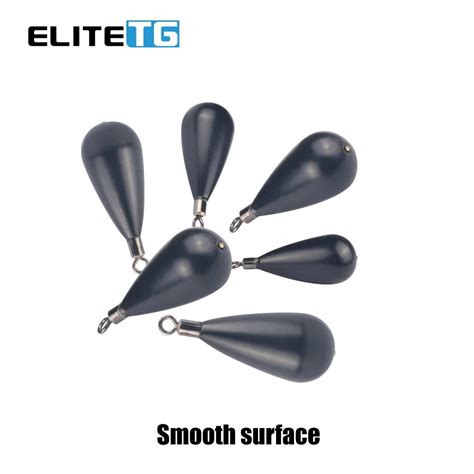 Elite Tg Pcs Tungsten Sinker Tear Drop Shot Jika Rig Weights Lead