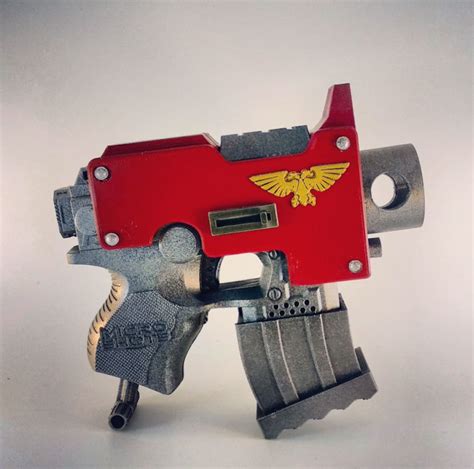 Free Stl File Warhammer 40k Bolt Pistol Nerf Micro Stryfe Mod Kit ⚔ ・3d