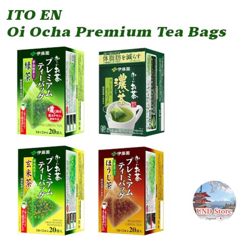 Ito En Oi Ocha Premium Tea Bags Matcha Roasted Green Tea Roasted Rice