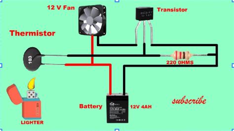 How To Make Temperature Sensor Circuit Fan Control At Home How