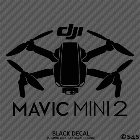 Dji Mavic Mini 2 Silhouette Drone Quadcopter Uas Uav Vinyl Etsyde