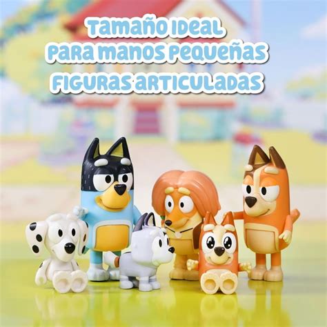 Bluey Pack Figuras Familia Y Compa Eros Del Cole Figuras