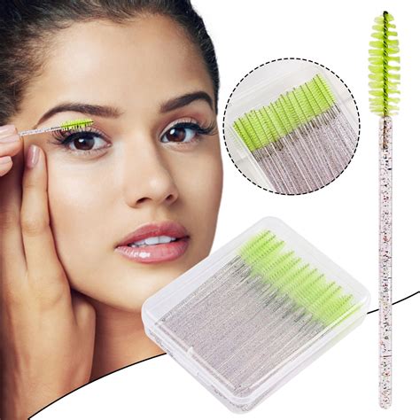 50pc Disposable Mascara Stick Mascara Brush To Apply Eyelash Extender Suitable For All Eye