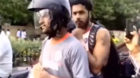 Ms Dhoni Riding A Bike With Sreesanth Shows Their Friendship Old