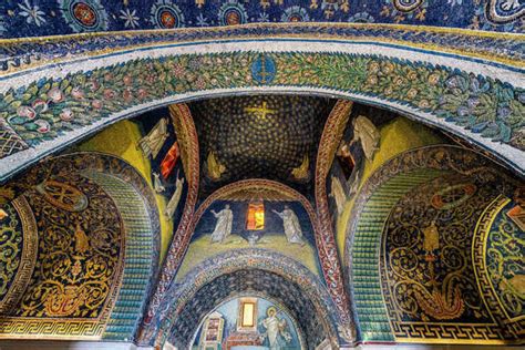 Beautiful Mosaics In The Basilica Di San Vitale Unesco World Heritage