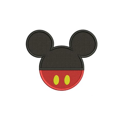 Mickey Ears Embroidery Mickey Head Embroidery Design