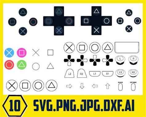 Playstation Svg Playstation Buttons Gaming Svg Ps4 Buttons Play