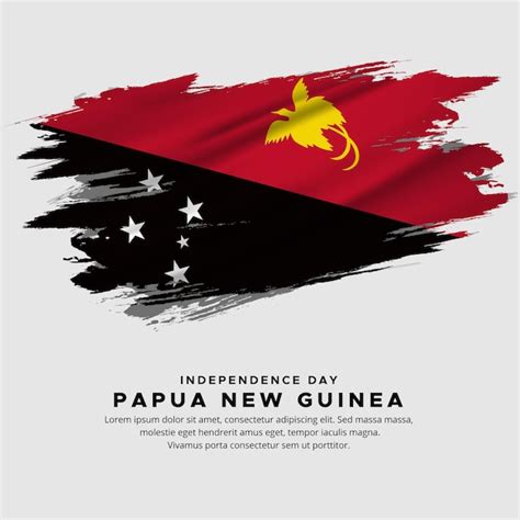 Premium Vector | New design of papua new guinea independence day vector papua new guinea flag vector