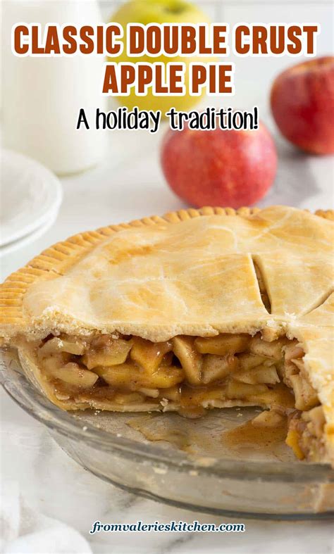 Classic Double Crust Apple Pie Valeries Kitchen