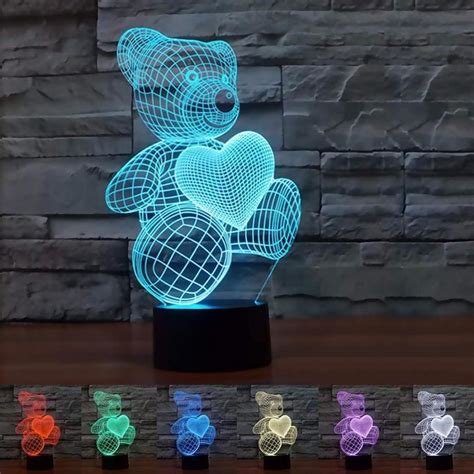 D Veilleuse Led Lampe Veilleuse Enfants Tactile Lampe Couleurs