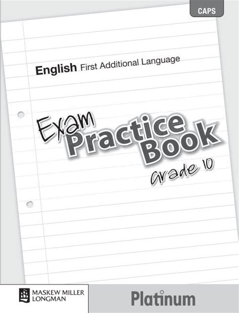 Platinum English First Additional Language Grade Exam Practice Book