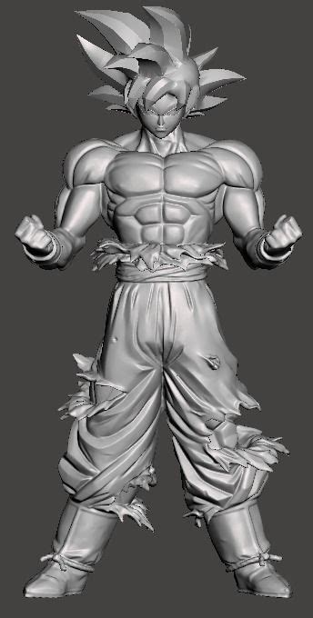 Goku Ultra Instinct D Model D Printable Cgtrader