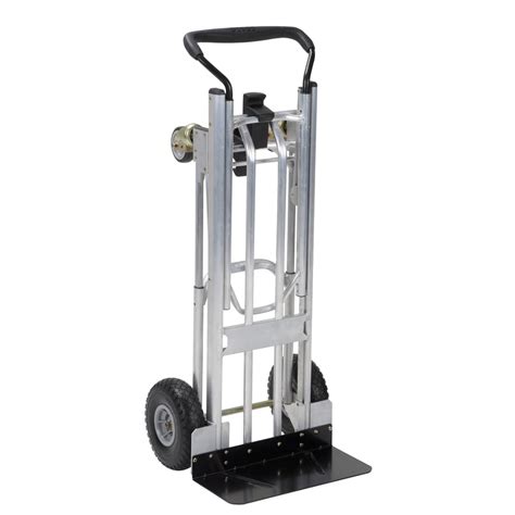 Cosco 800 Lb 4 Wheel Silver Aluminum Convertible Hand Truck At