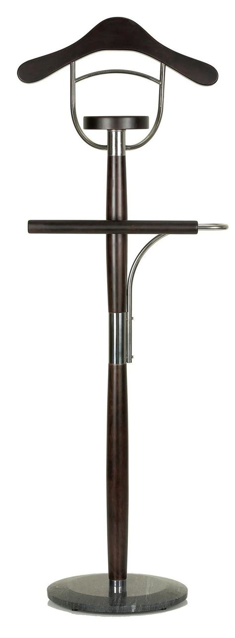 Suit Valet Stand Walnut Wood Valet Stand Dark Walnut Finish