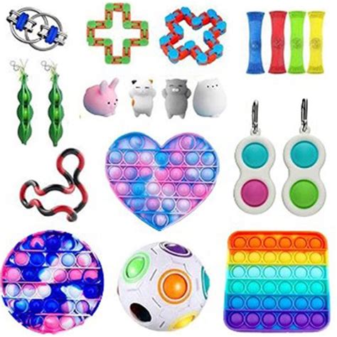 Fidget Toys Pakket Fidget Toys Stuks Fidget Toy Box Pop It