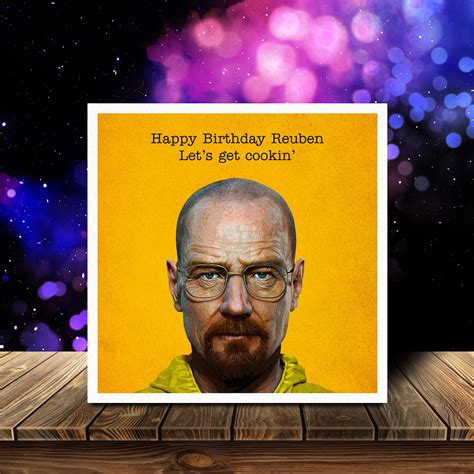 Breaking Bad Birthday Card Fully Customisable 004 Etsy