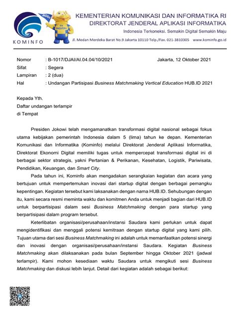 Und Partisipasi Business Matchmaking - Education Include ToR | PDF