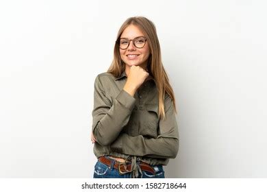 Lithuanian Blonde Girl Over Isolated White Stock Photo Shutterstock