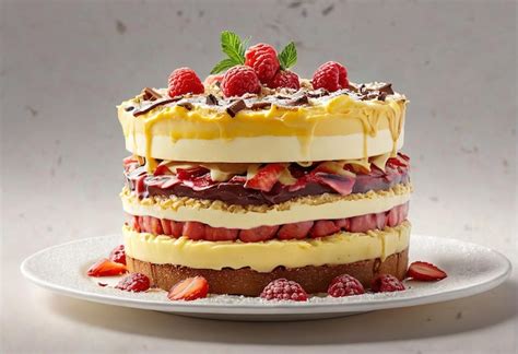 Premium Photo Delicious Dessert Cake Pastry Food Advertising A