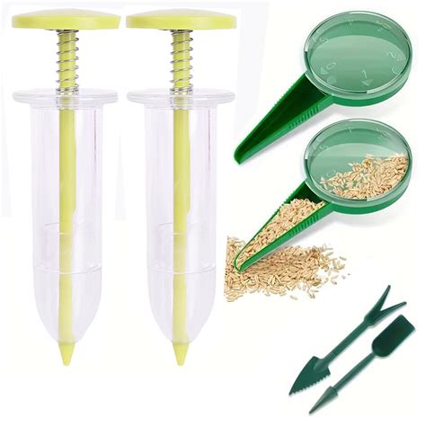 6 PCS Mini Seed Spreader Set, 2024 New Mini Sowing Seed Dispenser