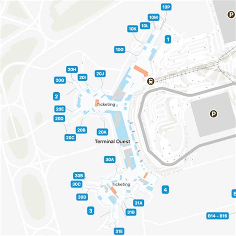 Paris Orly Airport Map Guide To Orys Terminals