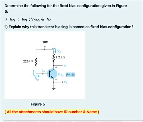 Solved Determine The Following For The Fixed Bias Chegg