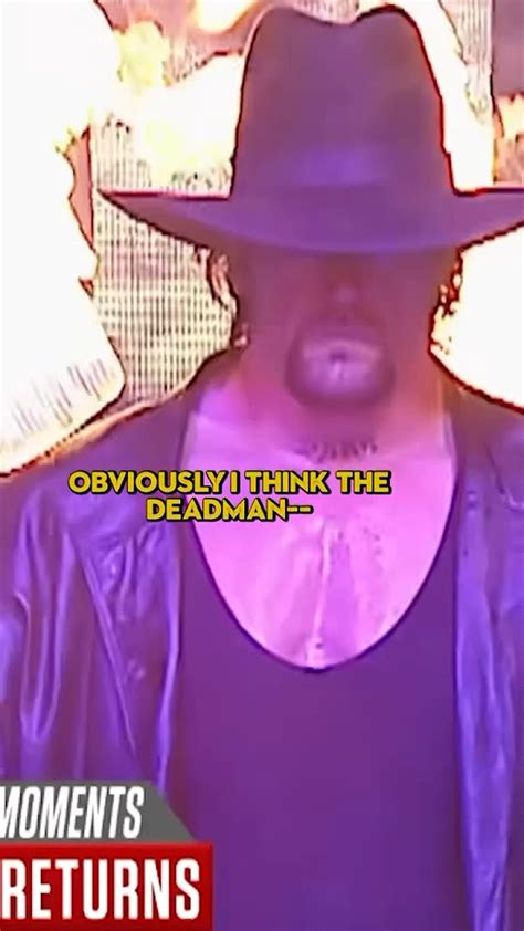 Undertaker Compares The Deadman And The American Bad Ass Youtube