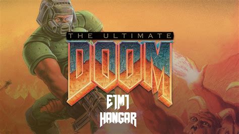 Dos The Ultimate Doom E1m1 Hangar Ultra Violence Youtube