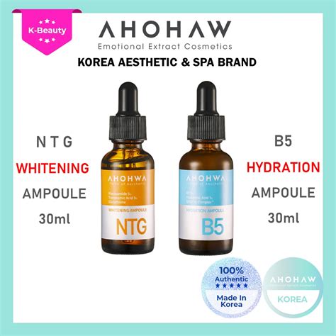 AHOHWA NTG WHITENING AMPOULE B5 HYDRATION AMPOULE 30ml Brightening