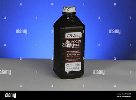 Bottle of Hydrogen Peroxide Stock Photo - Alamy