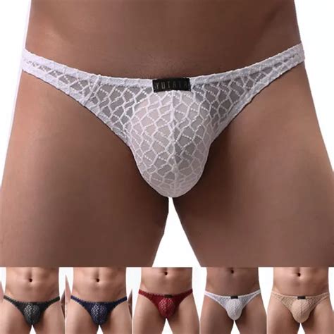 CULOTTE HOMME S DUISANTE String En Dentelle Transparent G Pour Des