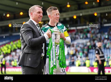 Celtic Manager Brendan Rodgers Left With Celtics Callum McGregor